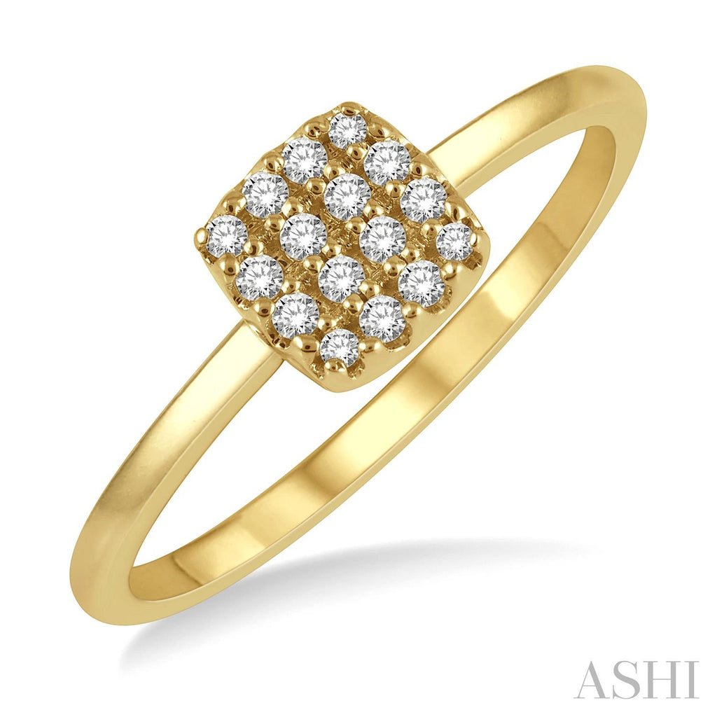 10K Yellow Gold Diamond Fashion Ring