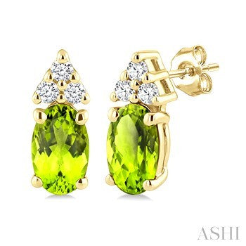 10 Karat Peridot Earrings