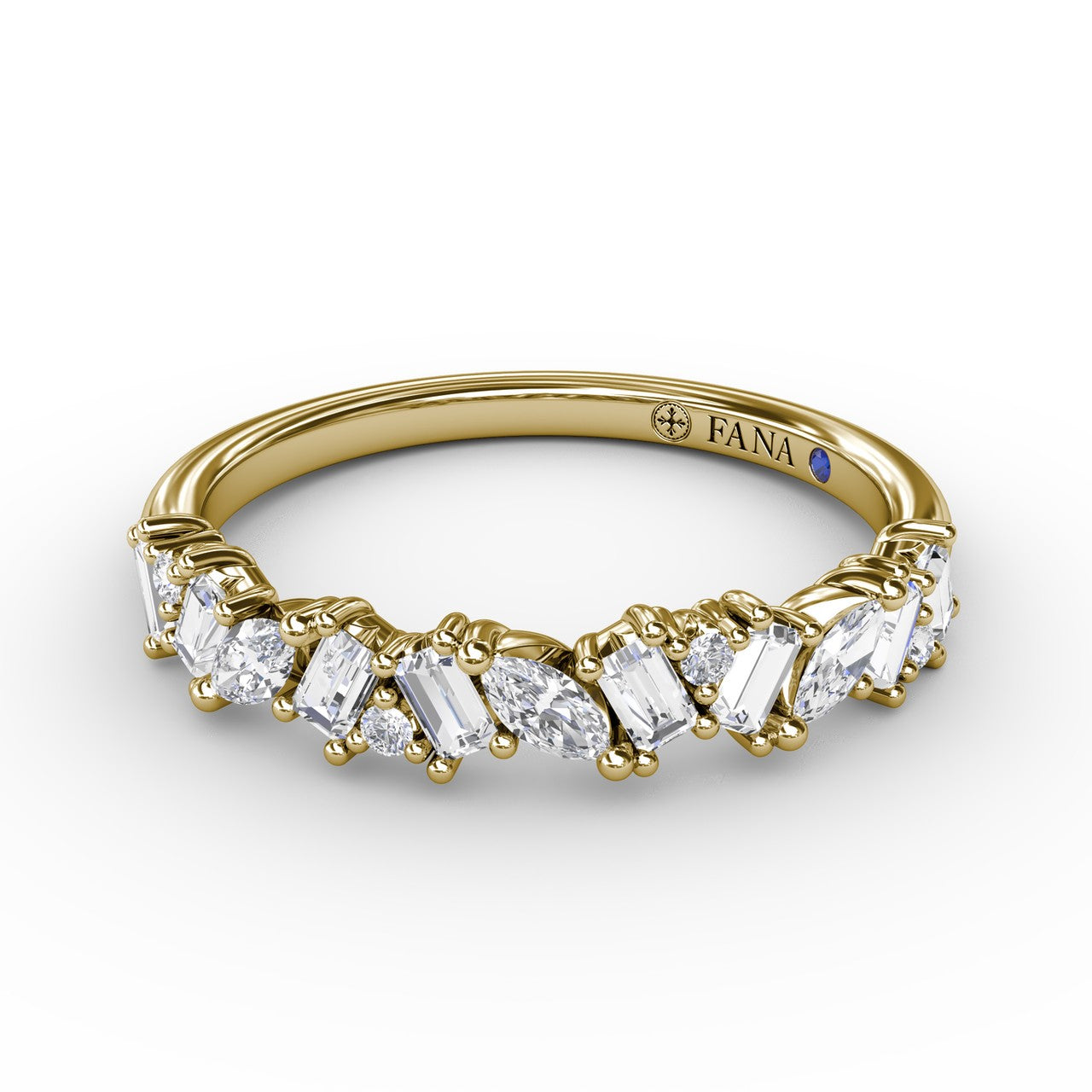 14K Yellow Gold Diamond Wedding Band