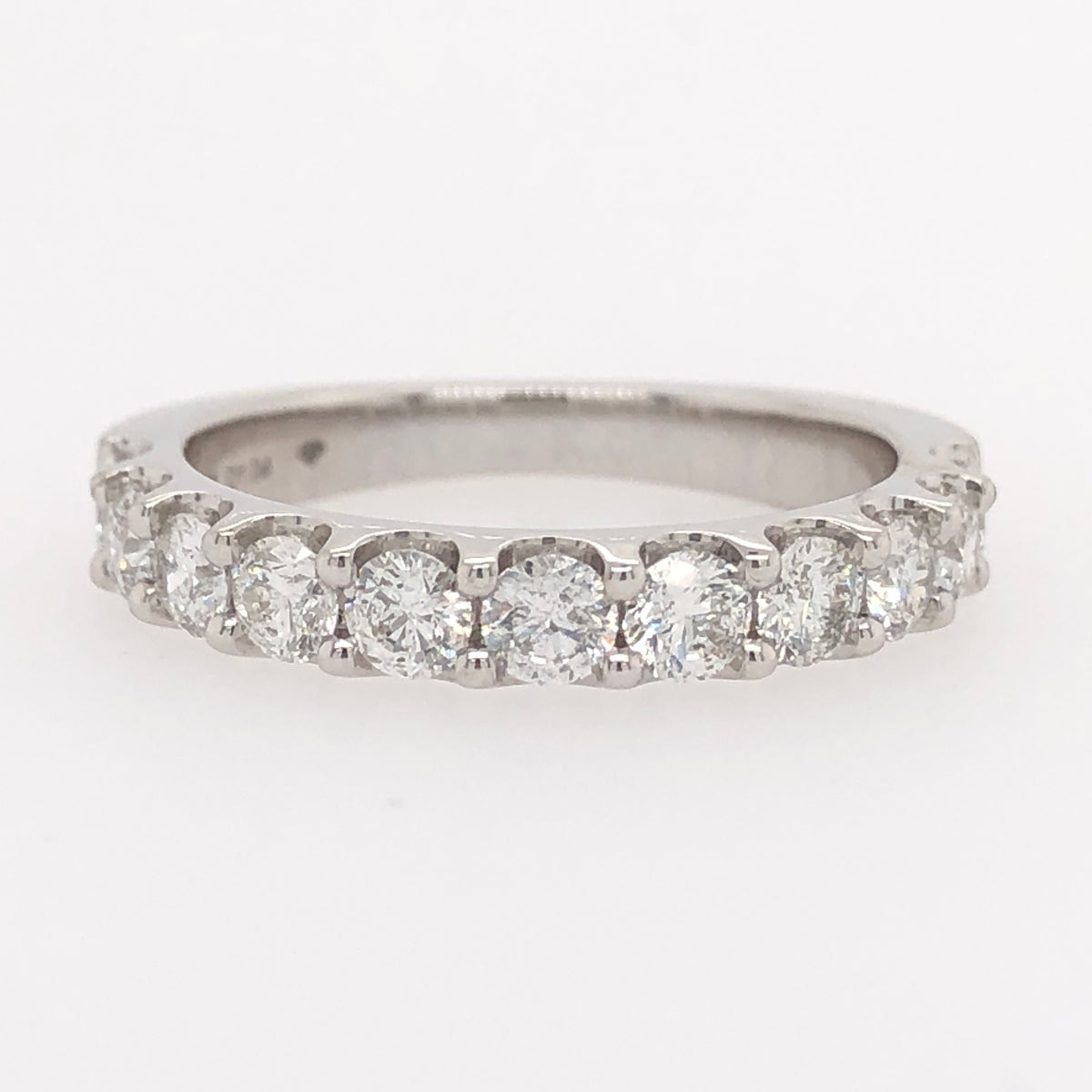 14k White Gold Shared Prong Lakeshore Diamond Anniversary Ring - Lakeshore Diamonds