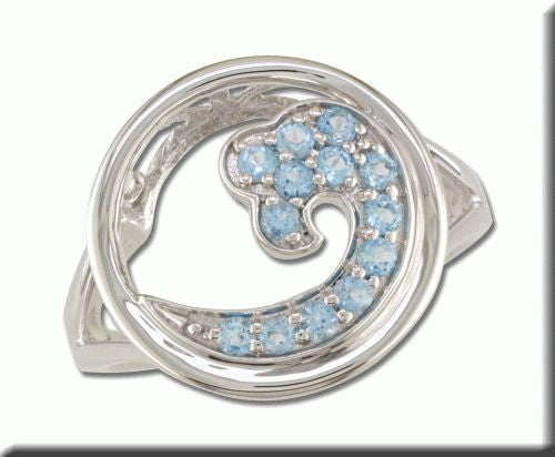 Sterling Silver Blue Topaz Ring