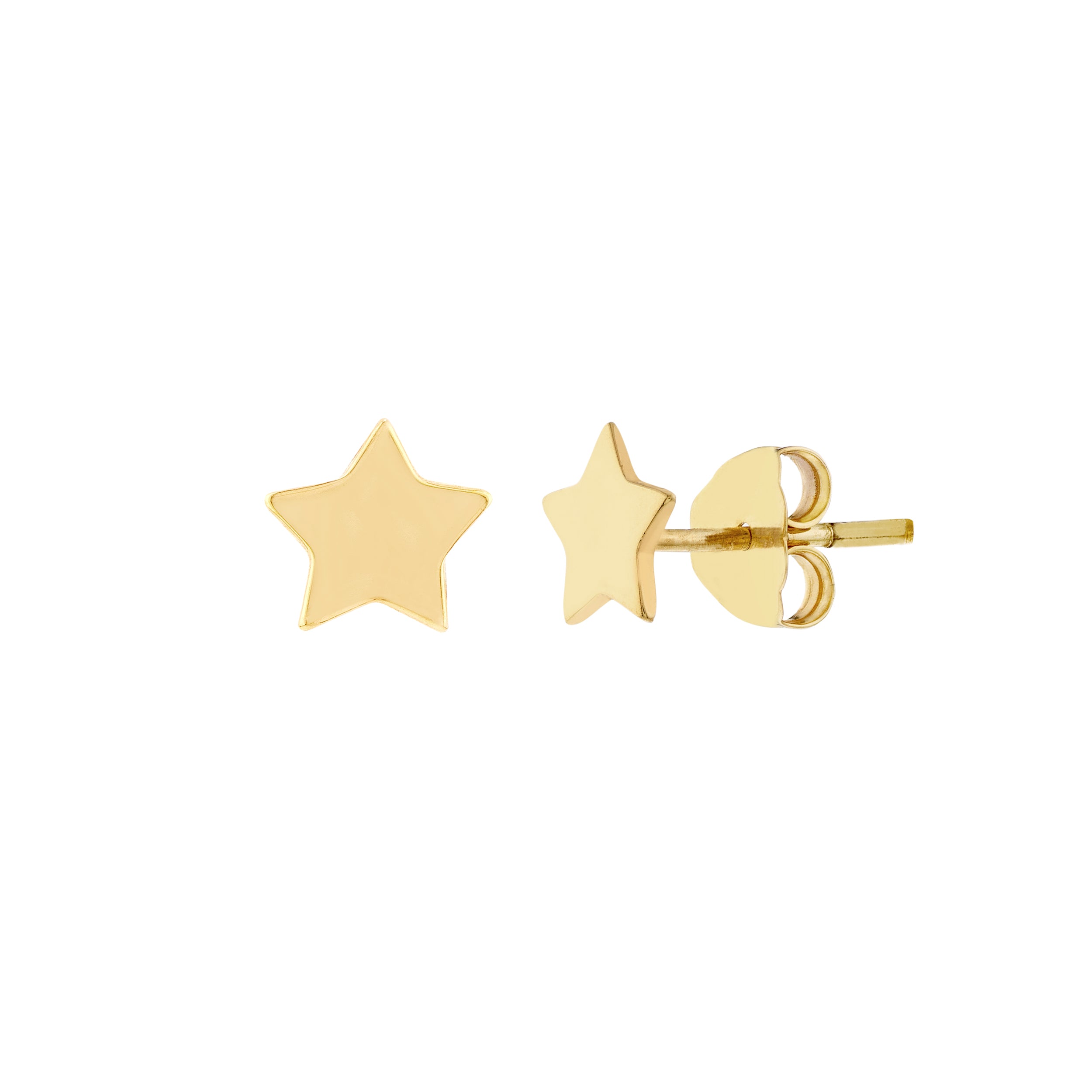Button Earrings - Midas Chain