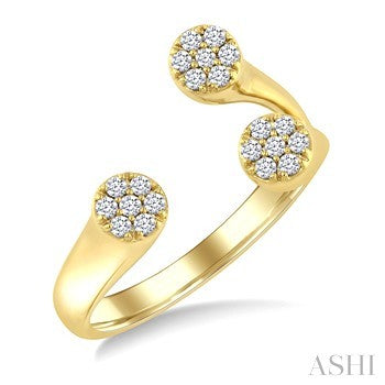 10 Karat Open Diamond Ring