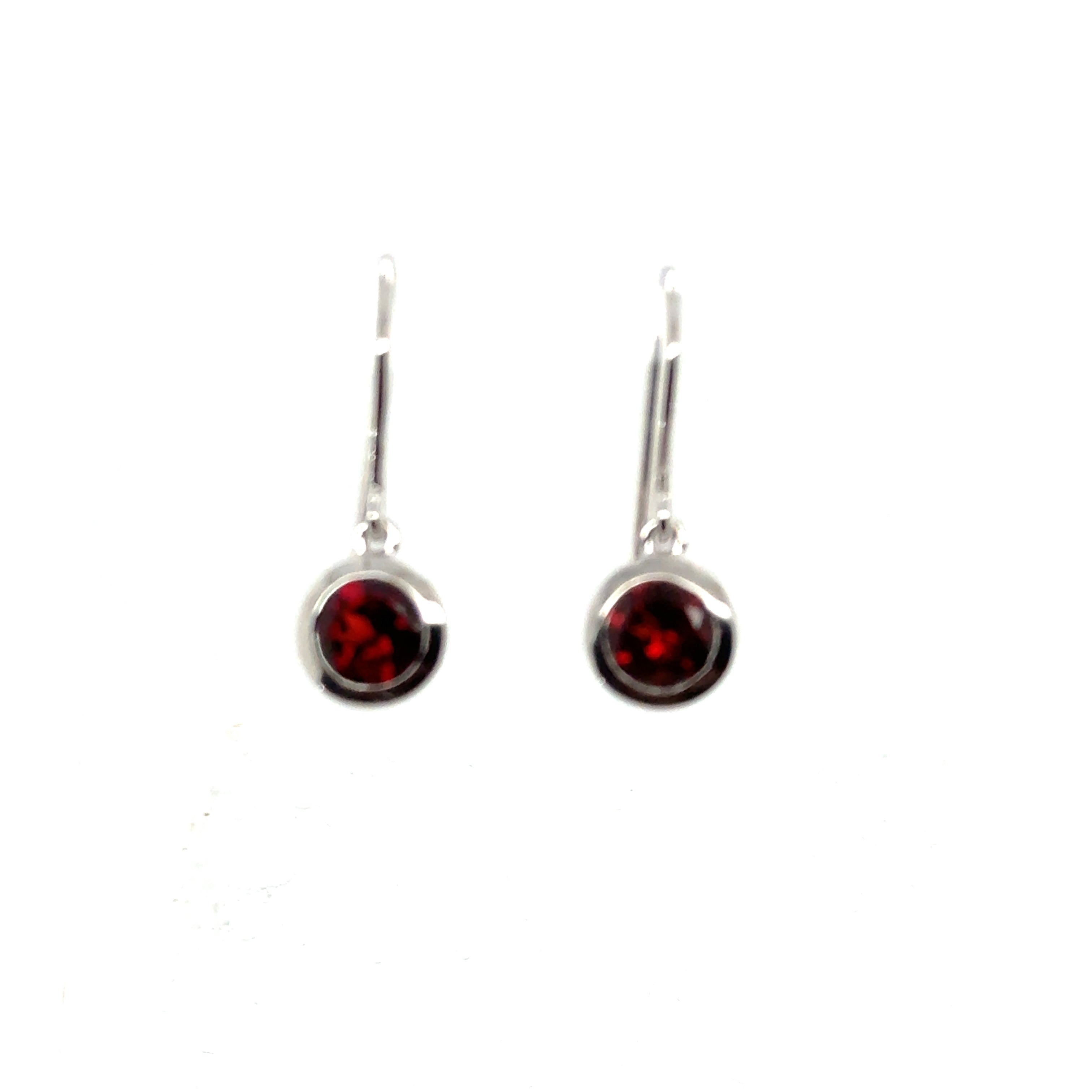 Sterling Silver Garnet Earrings