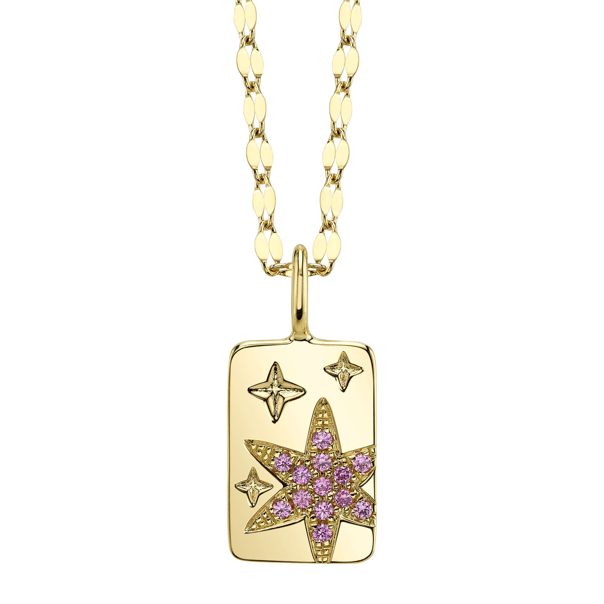 14 Karat Pink Sapphire Pendant