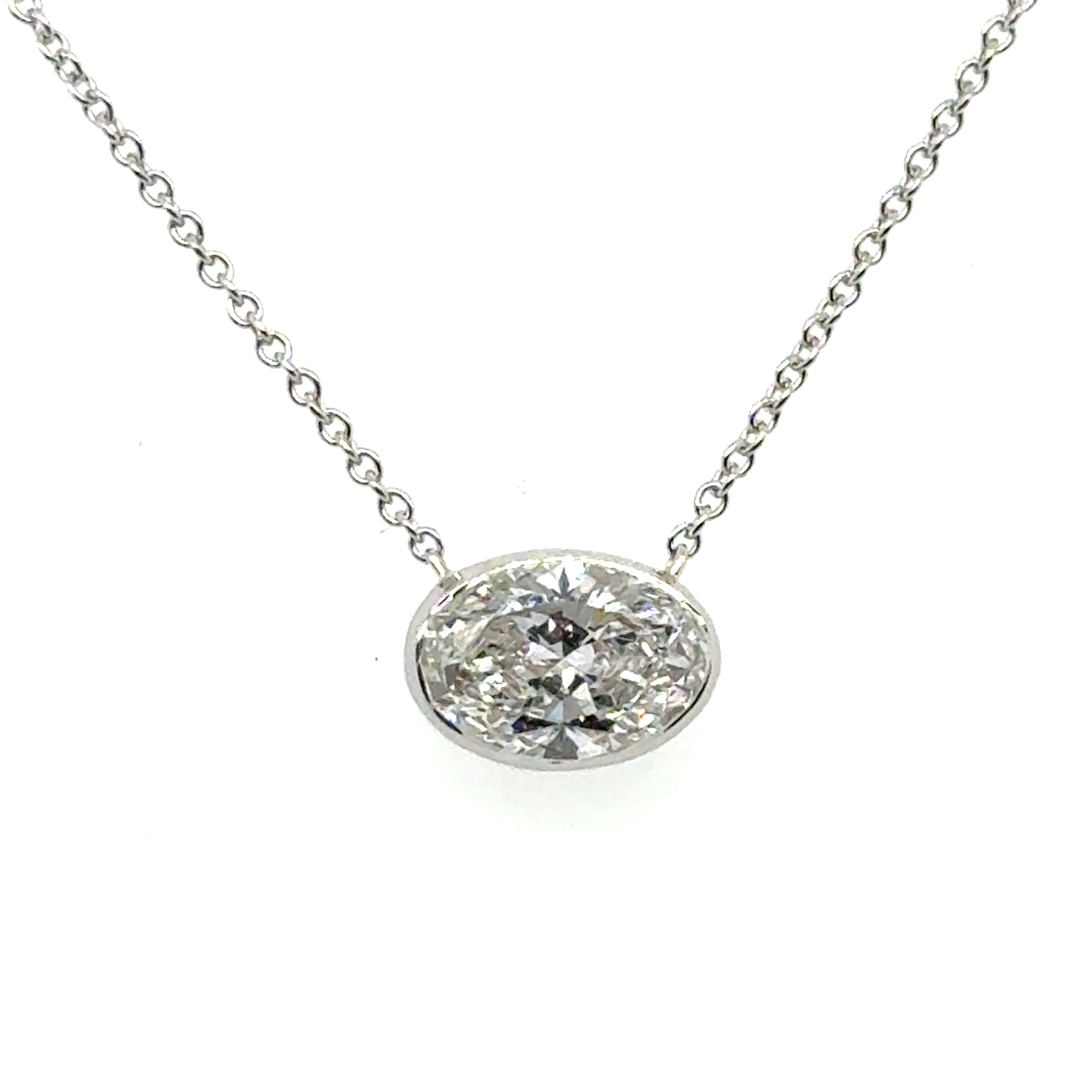 14 Karat Solitaire Lab Grown Diamond Pendant