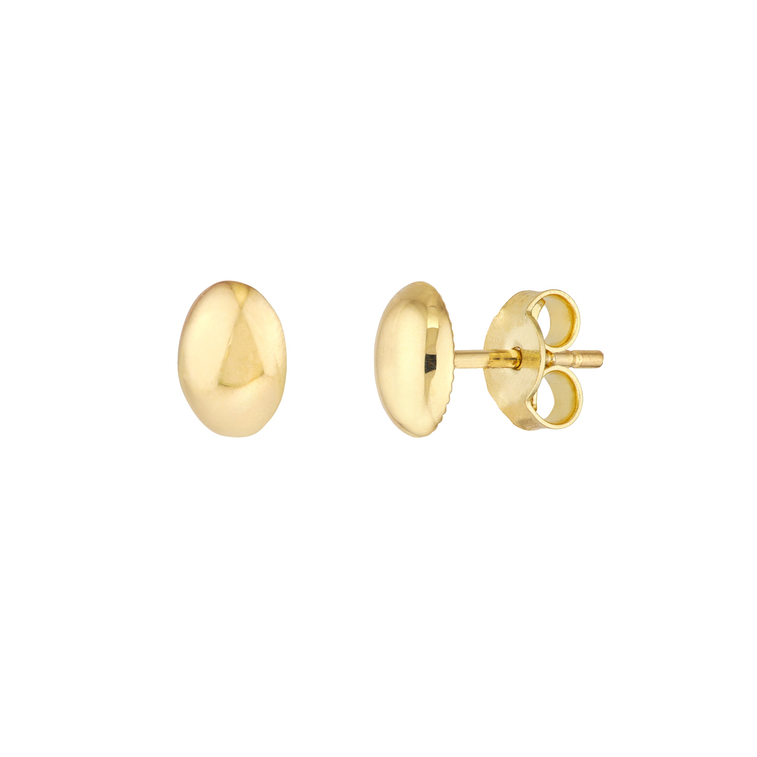 Button Earrings - Midas Chain