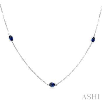 14 Karat Sapphires Necklace