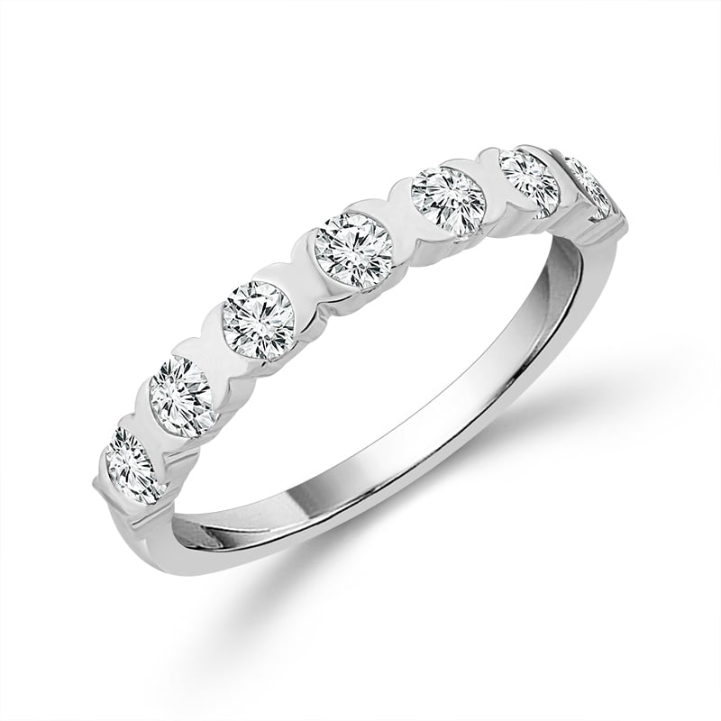 14 Karat Diamond Wedding Band