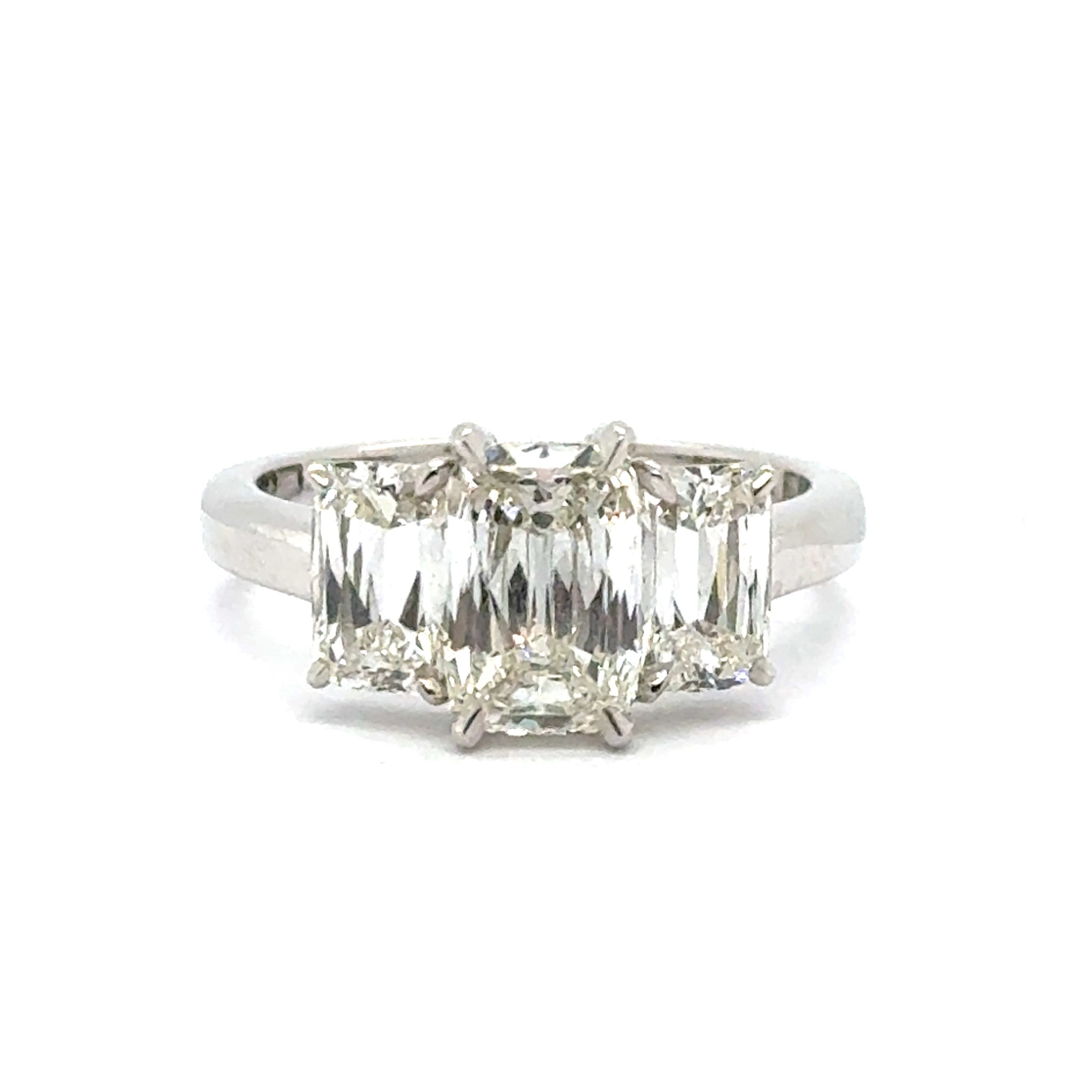14 Karat 3 Stone Diamond Anniversary Ring - Paramount Gems
