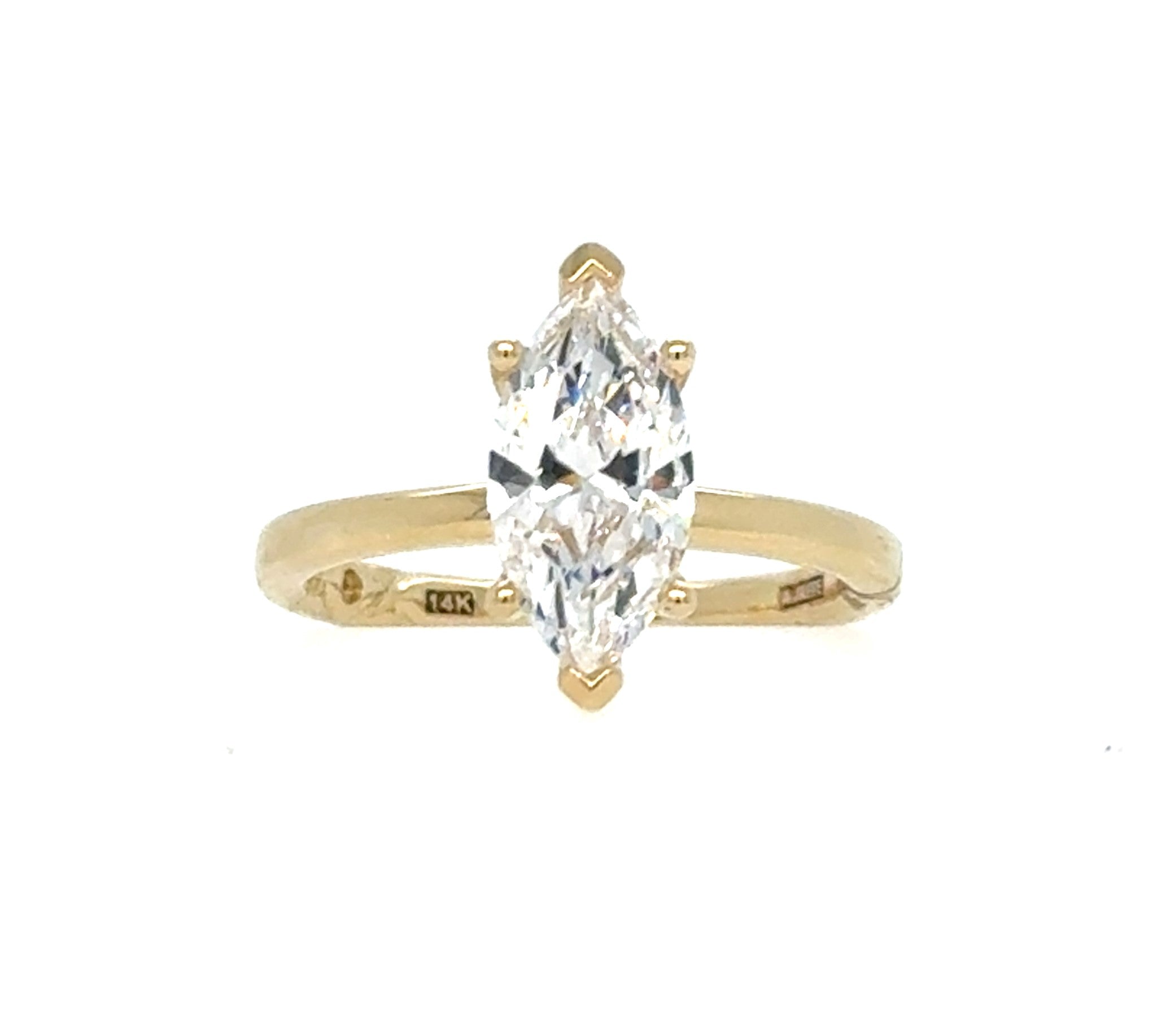 14K Yellow Gold Ring Mounting