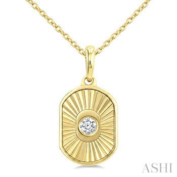 10 Karat Drop Diamond Pendant - Ashi Diamonds LLC