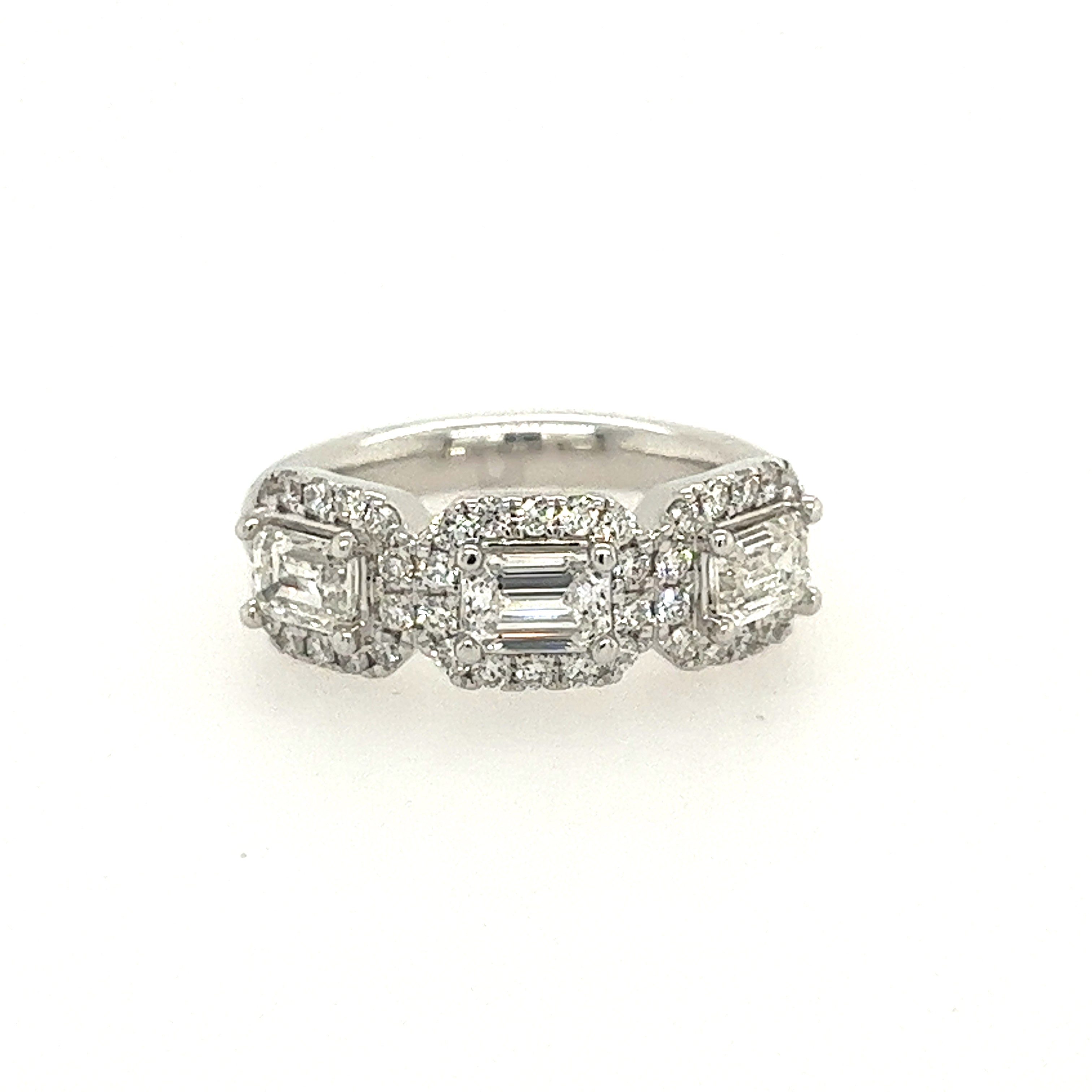 14k White Gold Diamond Anniversary Ring