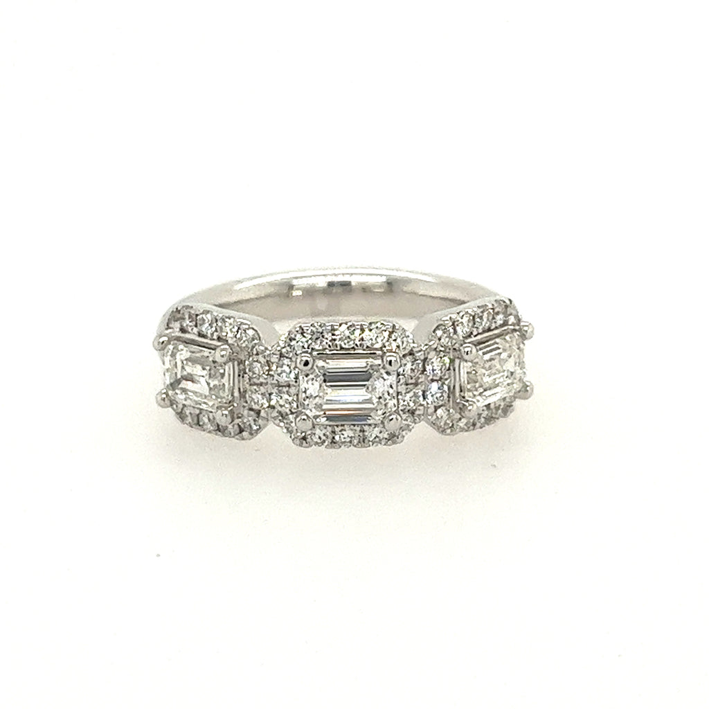 14k White Gold Diamond Anniversary Ring