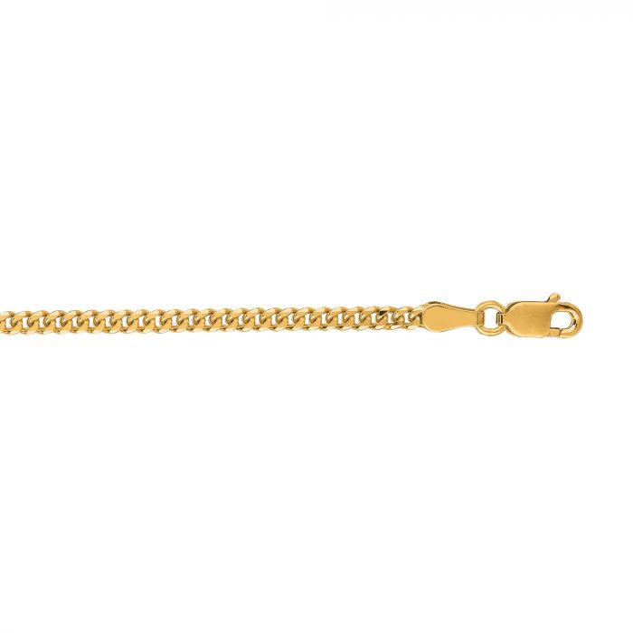 10K Yellow Gold Gourmette Necklace - Royal Chain Inc.