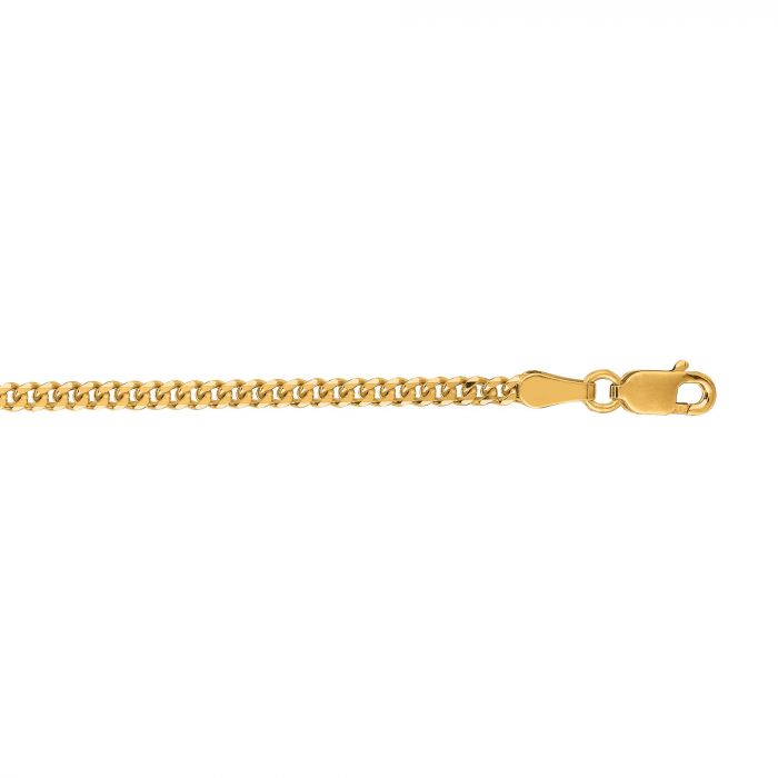 10K Yellow Gold Gourmette Necklace
