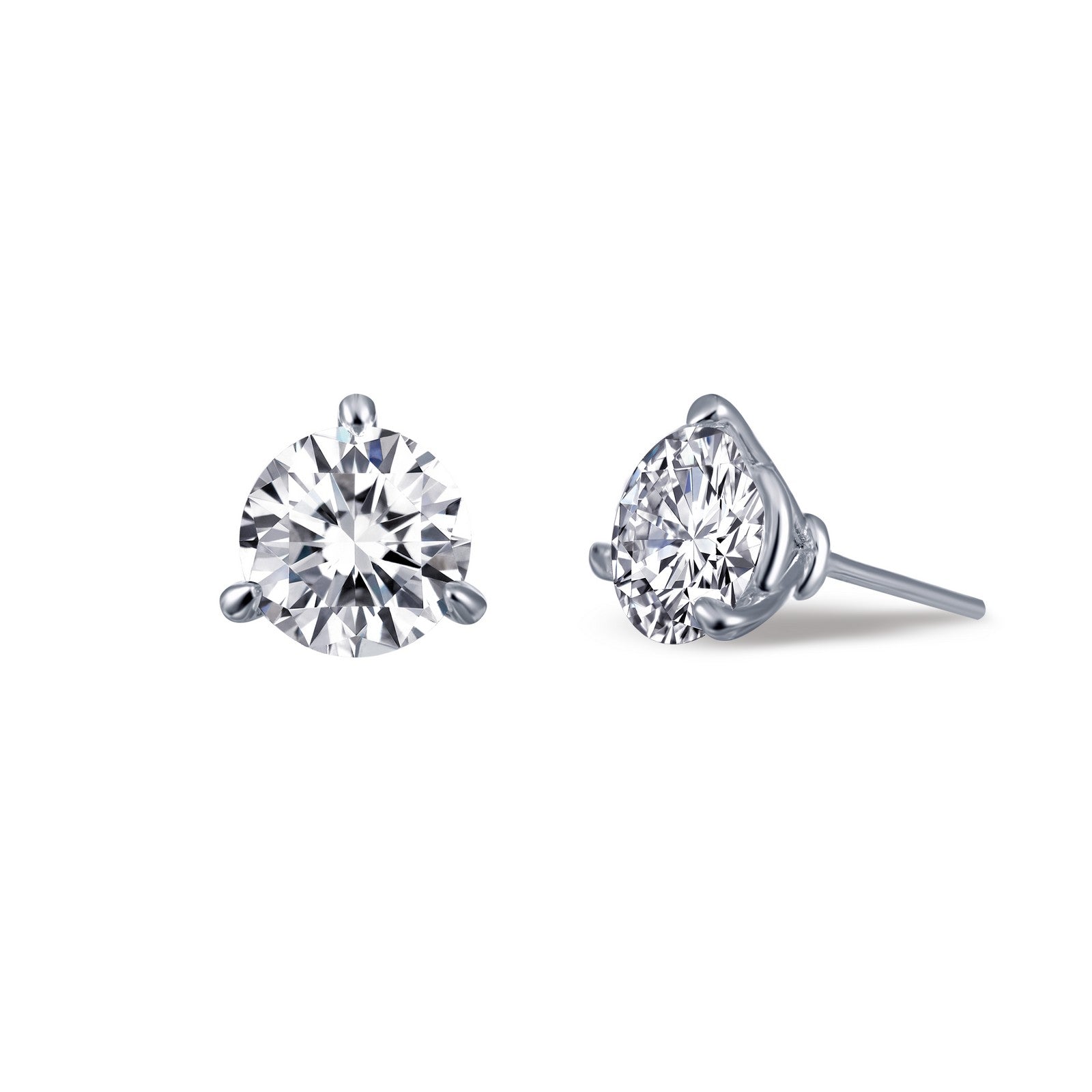 Sterling Silver Cubic Zirconias Earrings