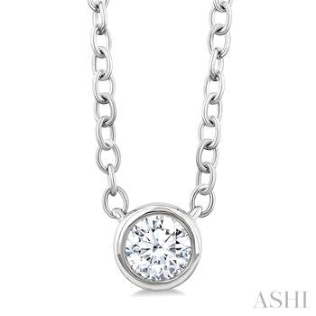 10 Karat Solitaire Diamond Pendant