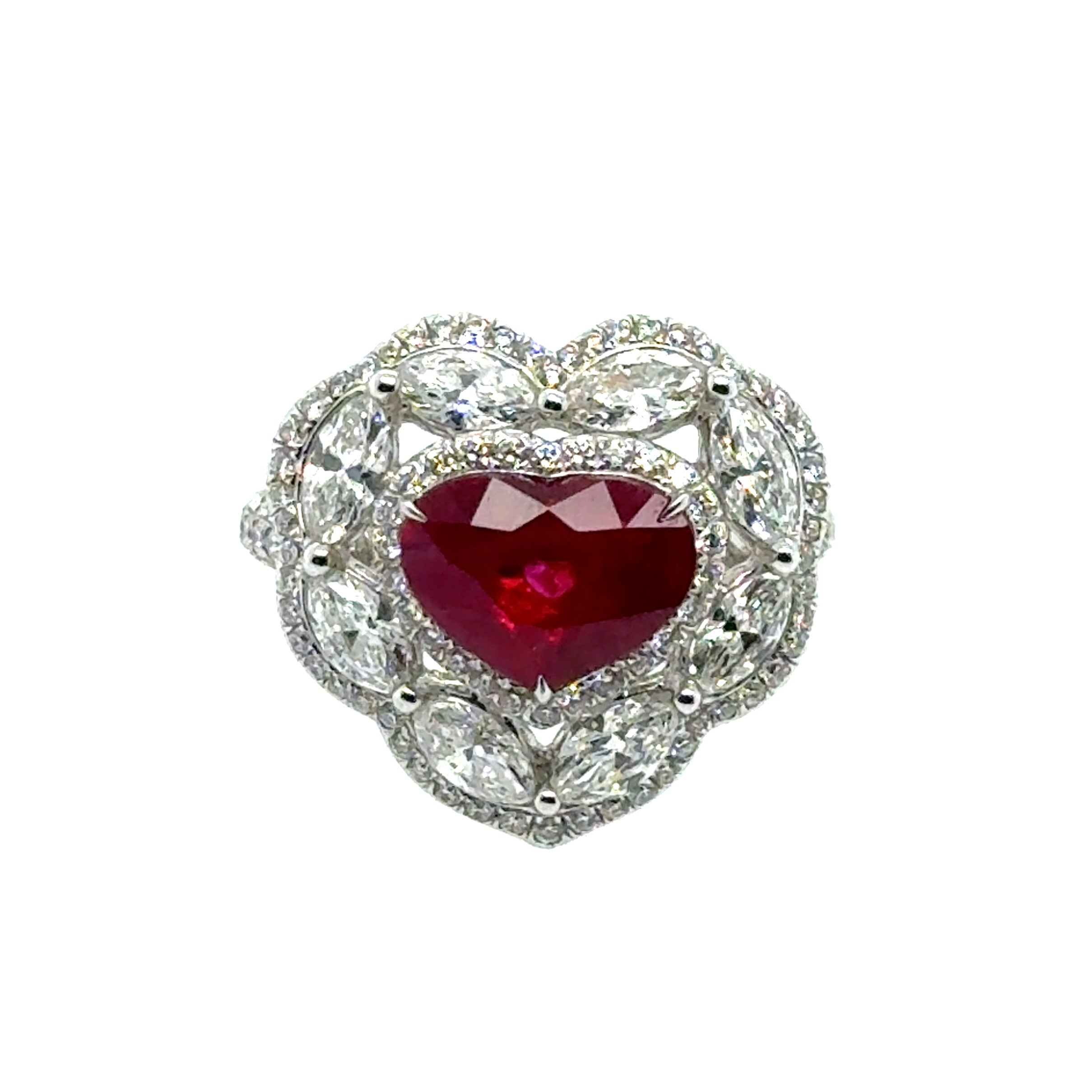 18 Karat Ruby And Diamond Ring - Ashi Couture New York