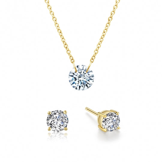 Gold Plated CZ Set