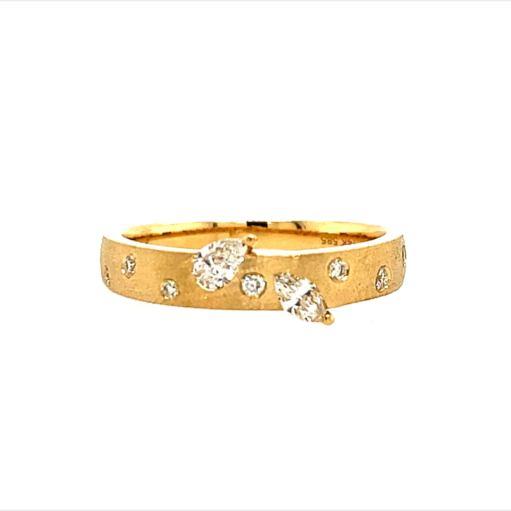 14K Yellow Gold Confetti Diamond Fashion Ring