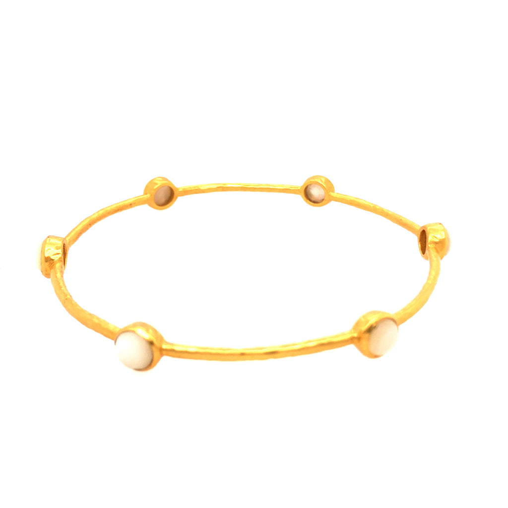 Gold Plated Bangle/MOP