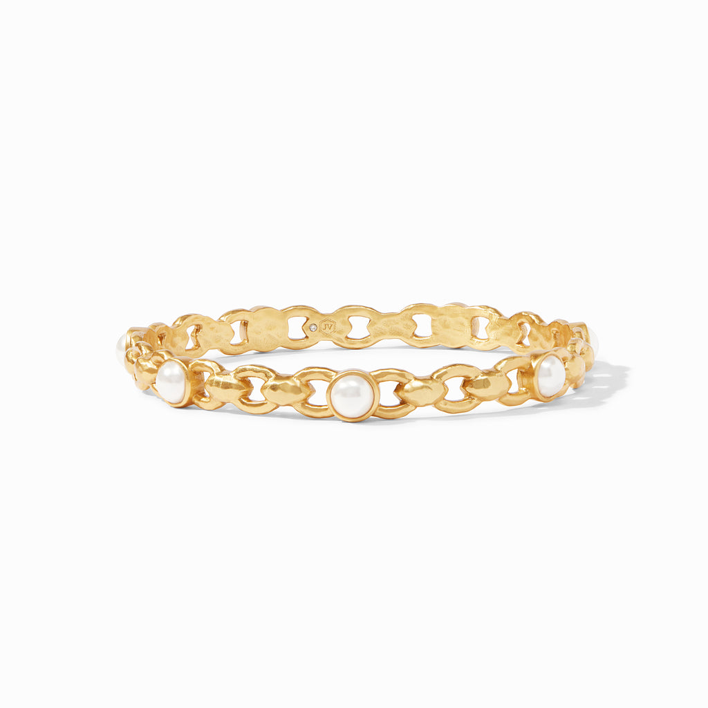 Gold Plated Bangle Pearl