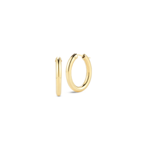 18K Yellow Gold Hoop Earrings