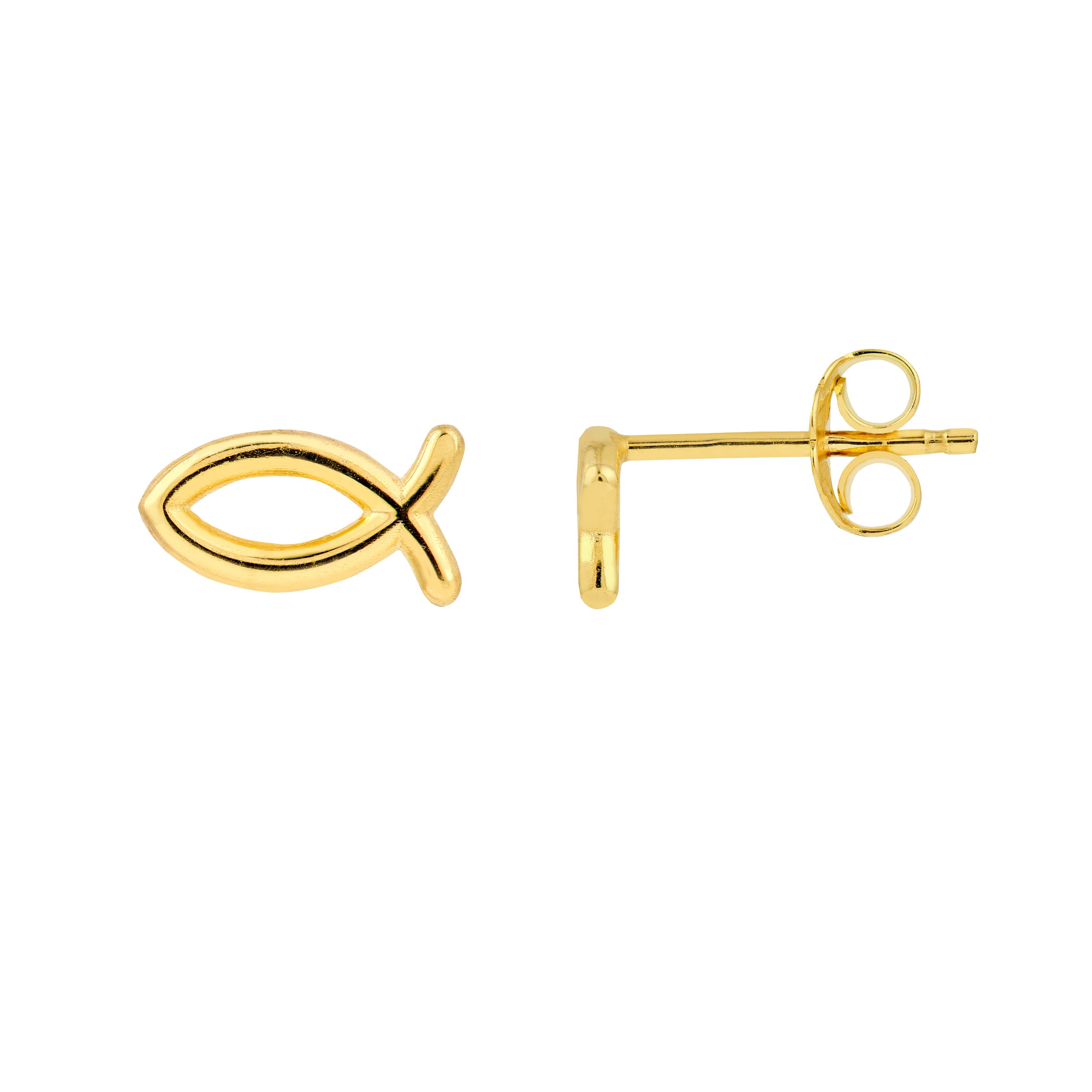 Button Earrings - Midas Chain