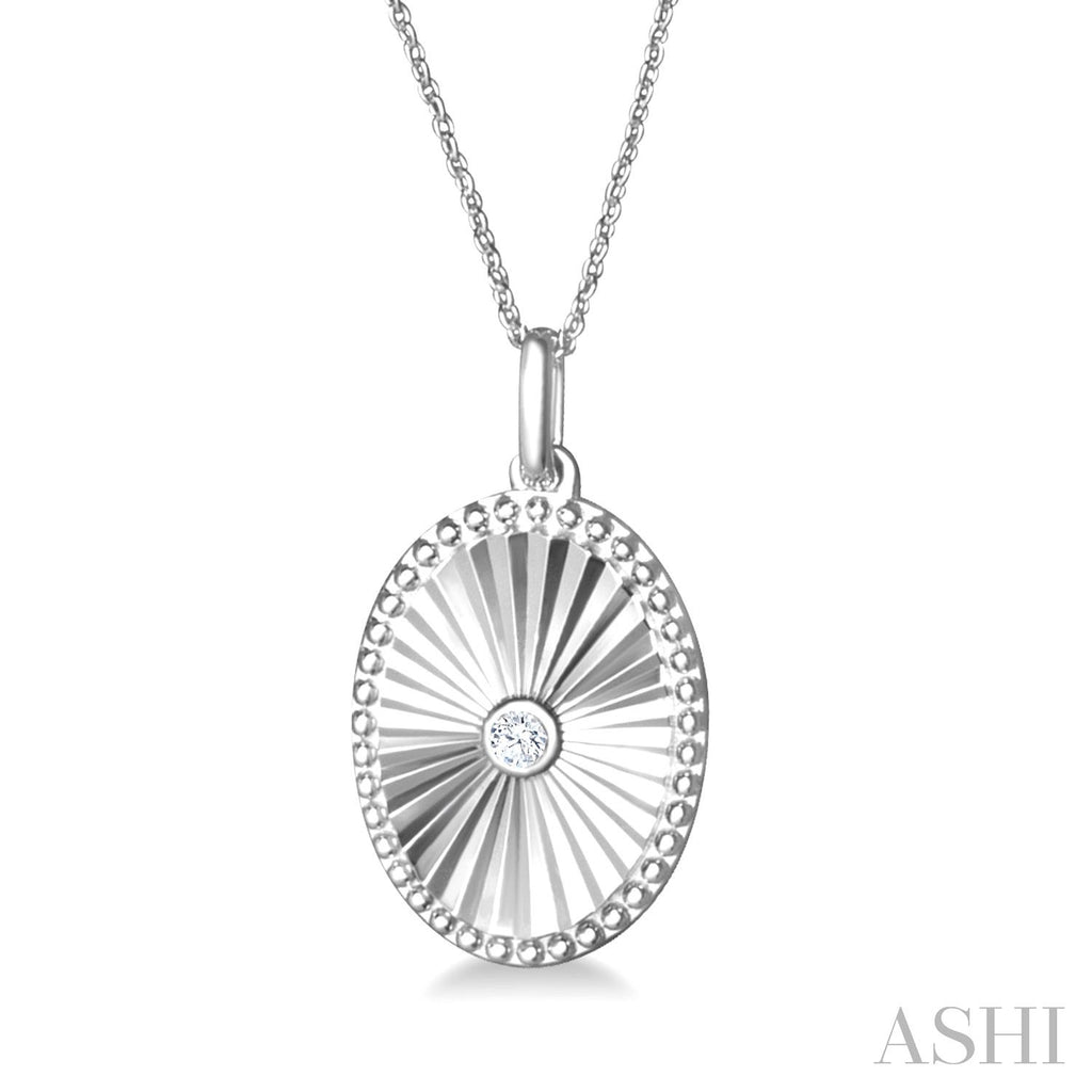 Sterling Silver Diamond Pendant