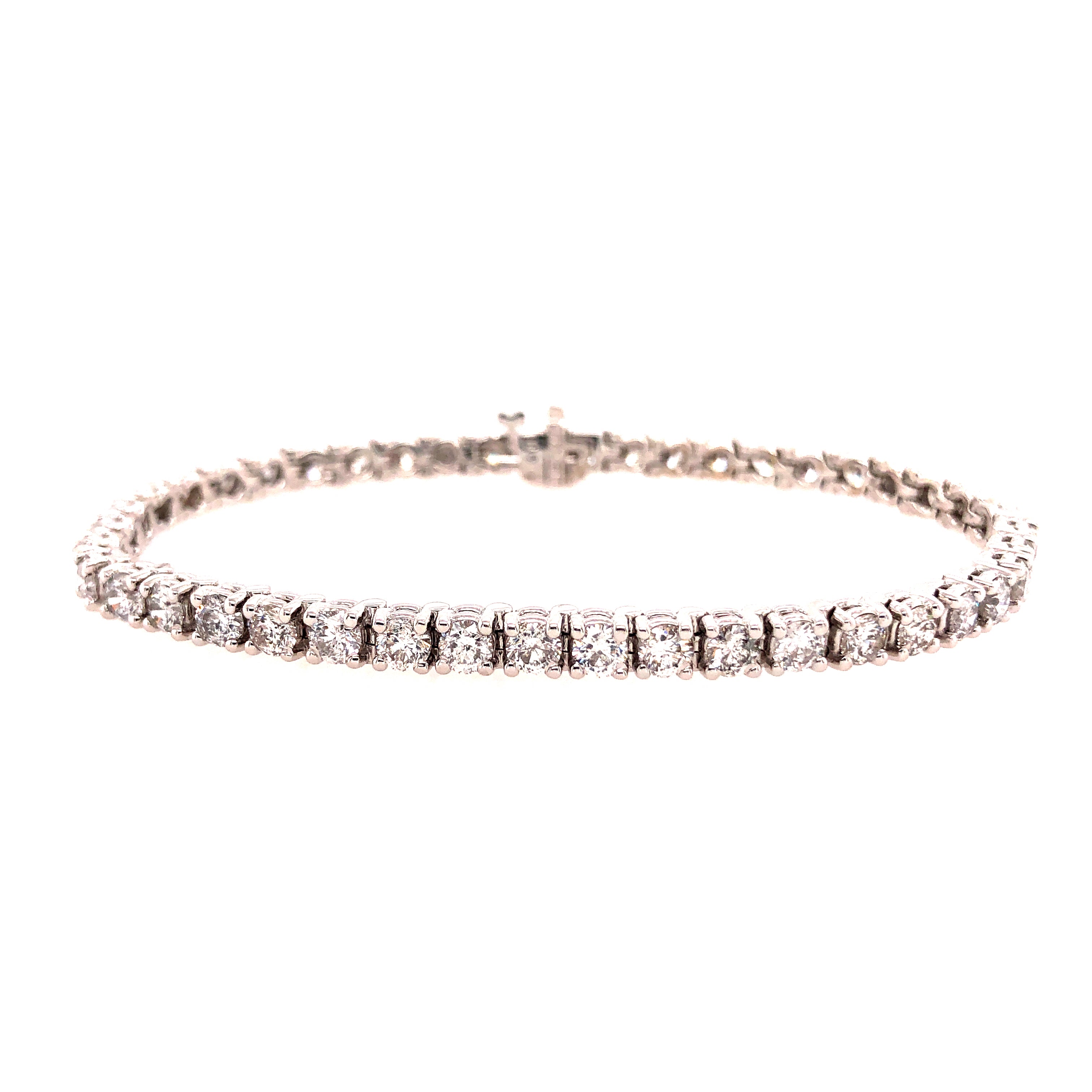 14k White Gold Diamond Tennis Bracelet