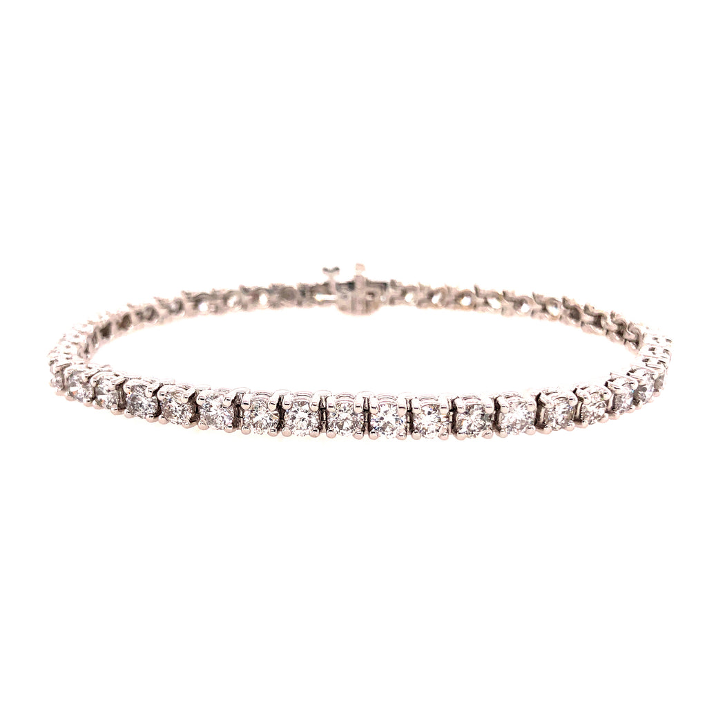 14k White Gold Diamond Tennis Bracelet