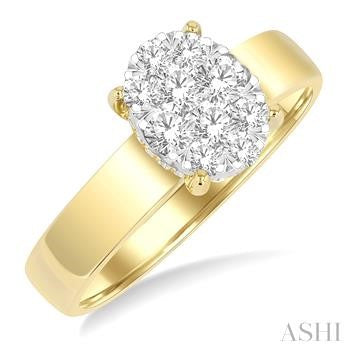 14 Karat Lake Michigan Lovebright Round Diamond Engagement Ring - Lake Michigan Lovebright (Ashi)