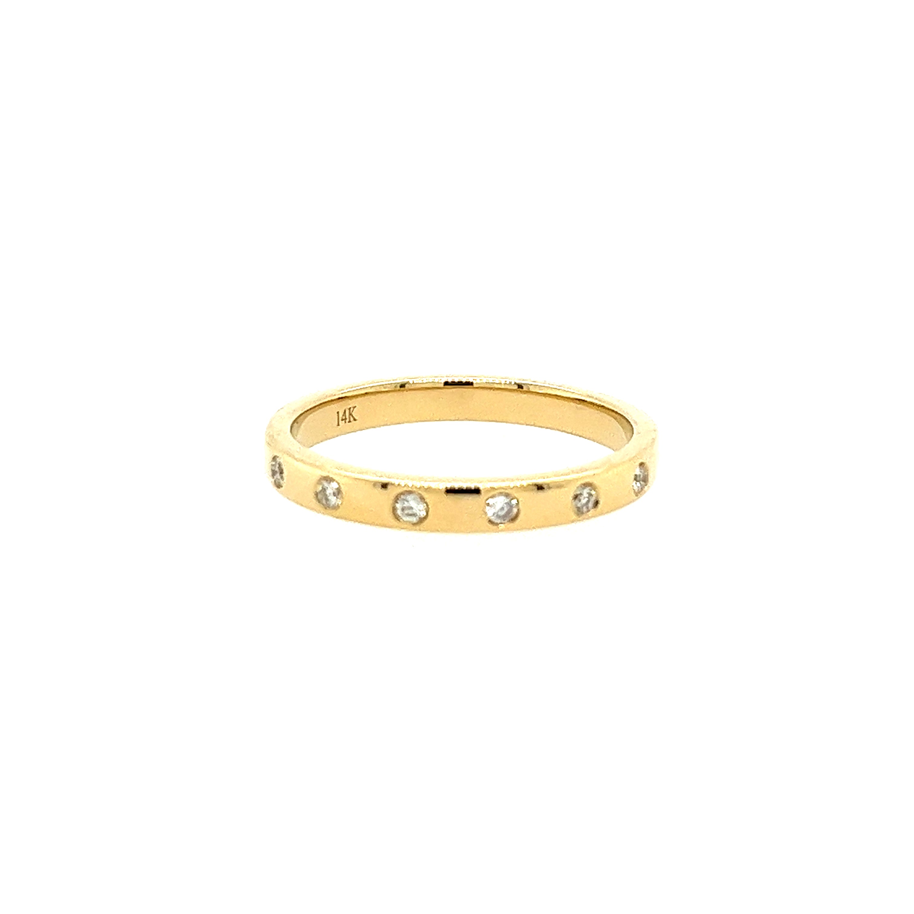 14K Yellow Gold Lakeshore Diamond Fashion Ring