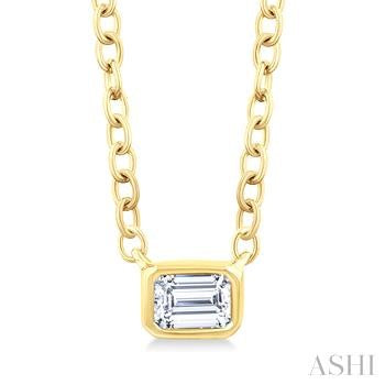 10 Karat Solitaire Diamond Pendant