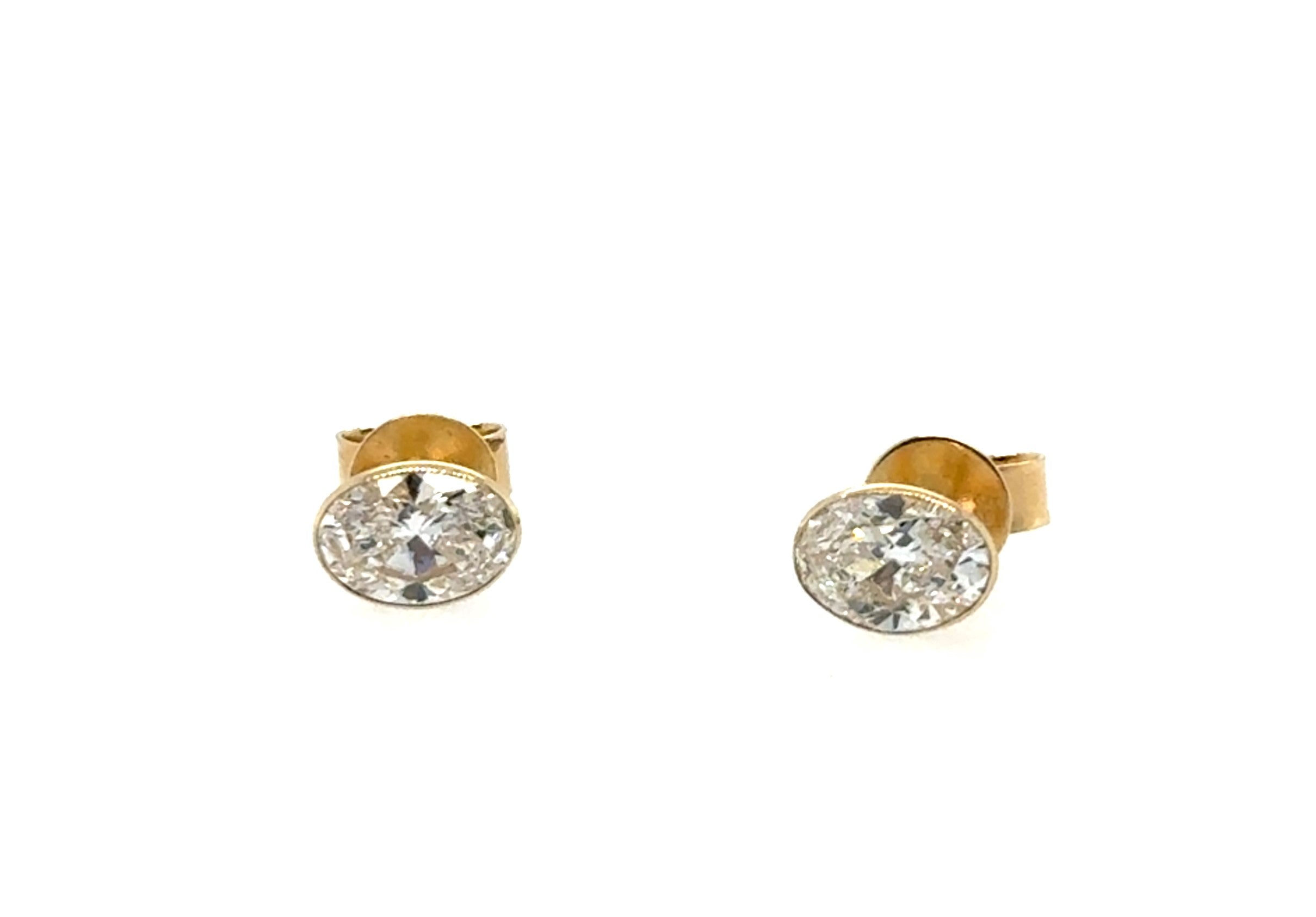 14 Karat Diamond Stud Earrings