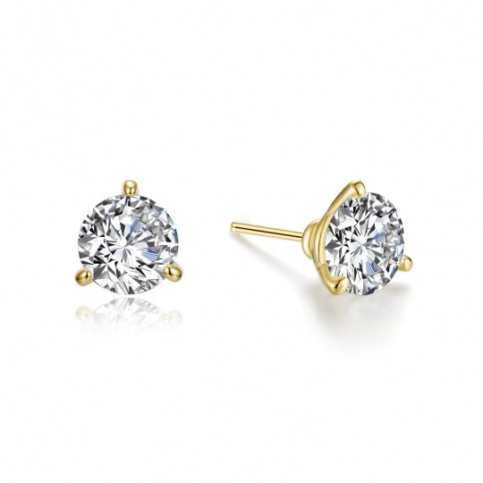 Gold Plated CZ Stud