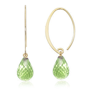Colored Stone Earrings-Gem
