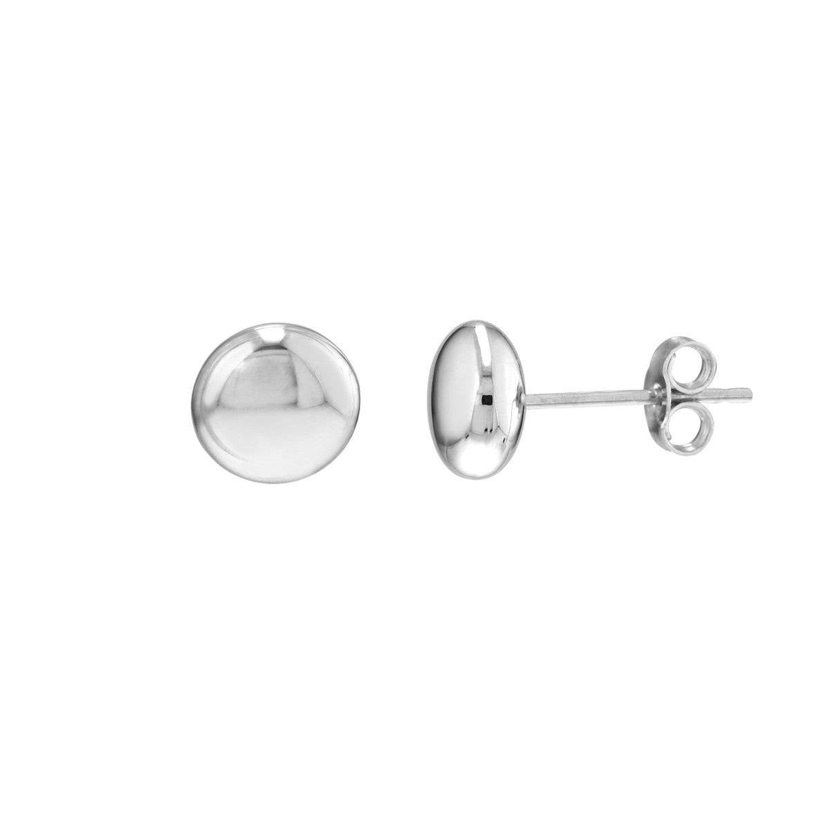 Button Earrings - Midas Chain