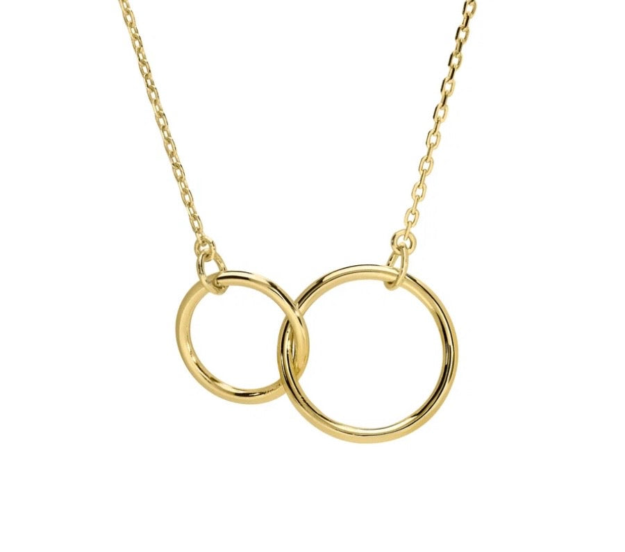 Vermeil Linked Circle Necklace