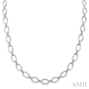 Sterling Silver Diamond Necklace