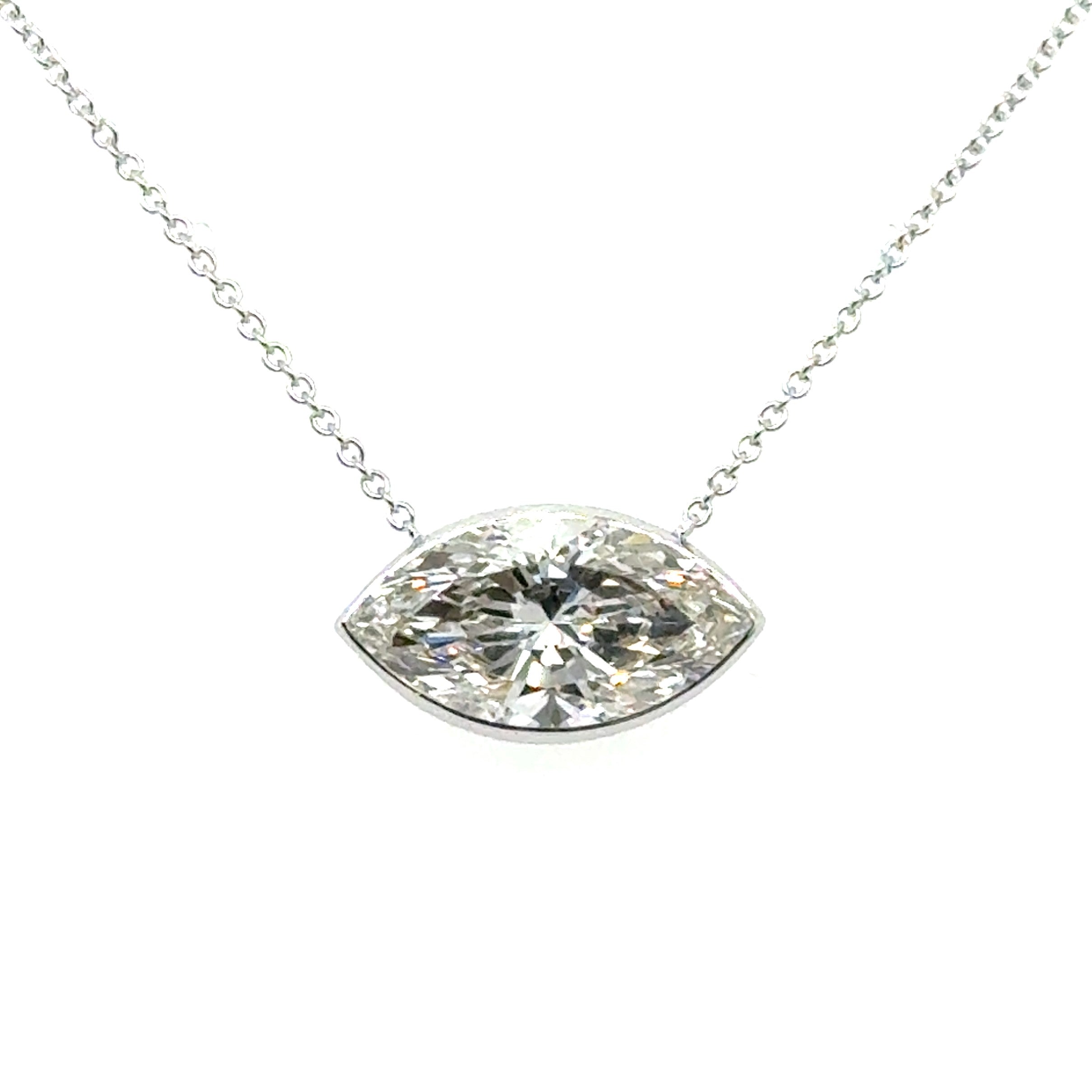 14 Karat Solitaire Lab Grown Diamond Pendant