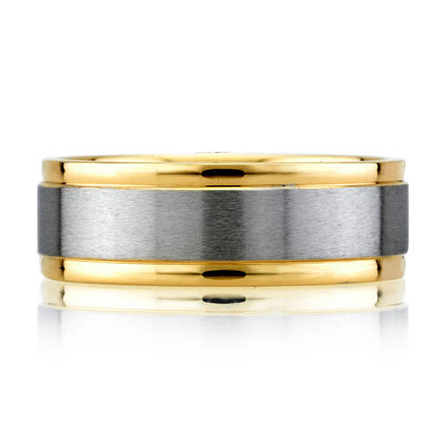 18K Yellow Gold And Platinum Ring - A. Jaffe