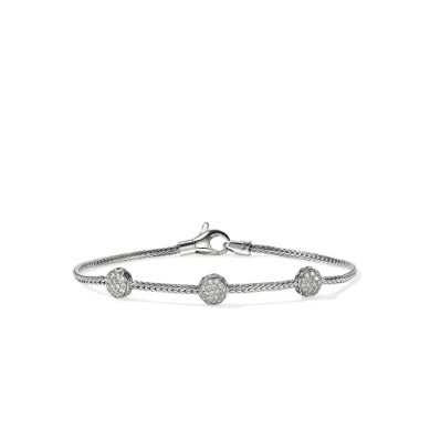 Sterling Silver Diamond Bracelet