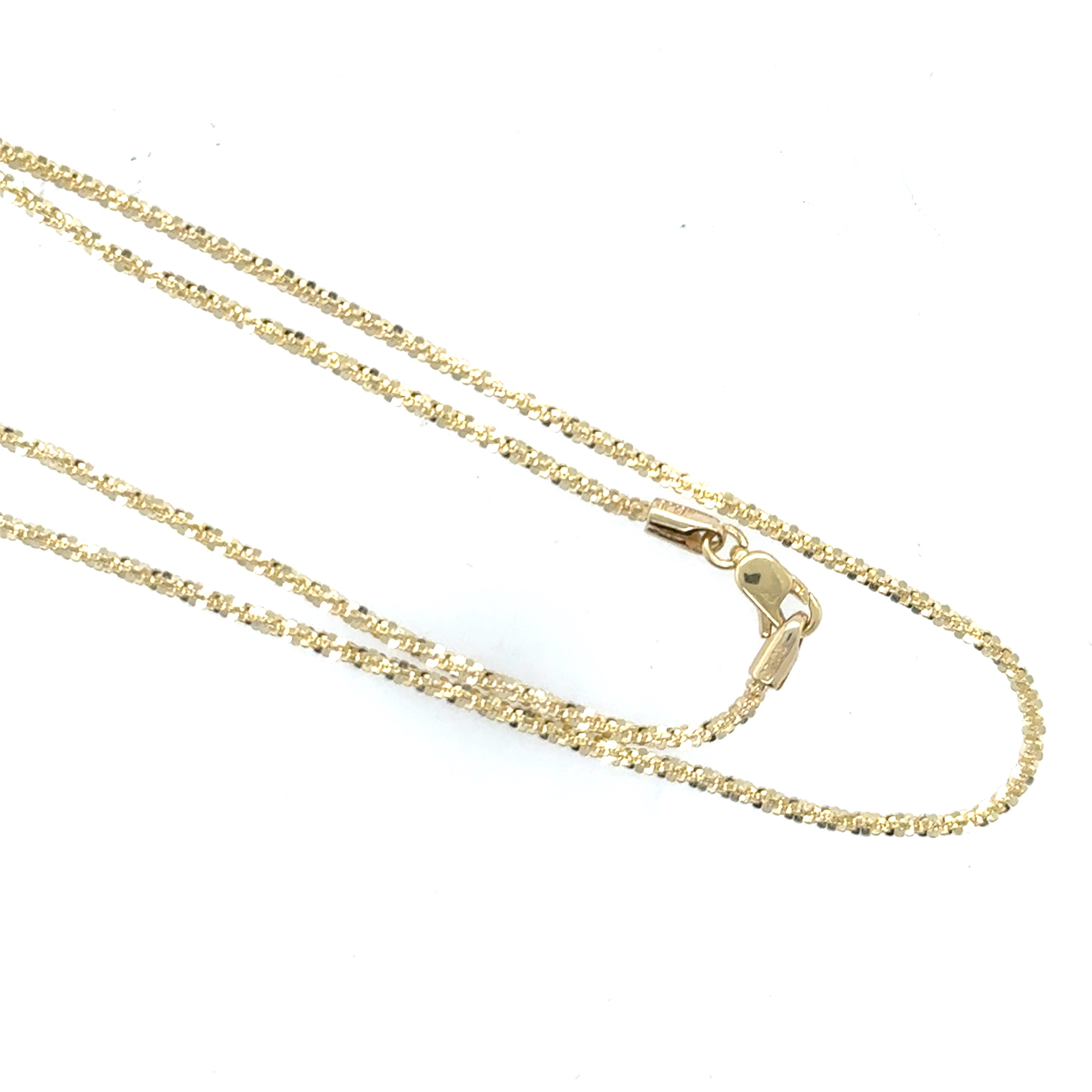 14K Yellow Gold Sparkle Necklace