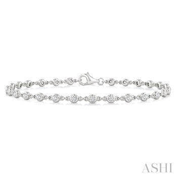 14 Karat Diamond Station Bracelet - Ashi Diamonds LLC