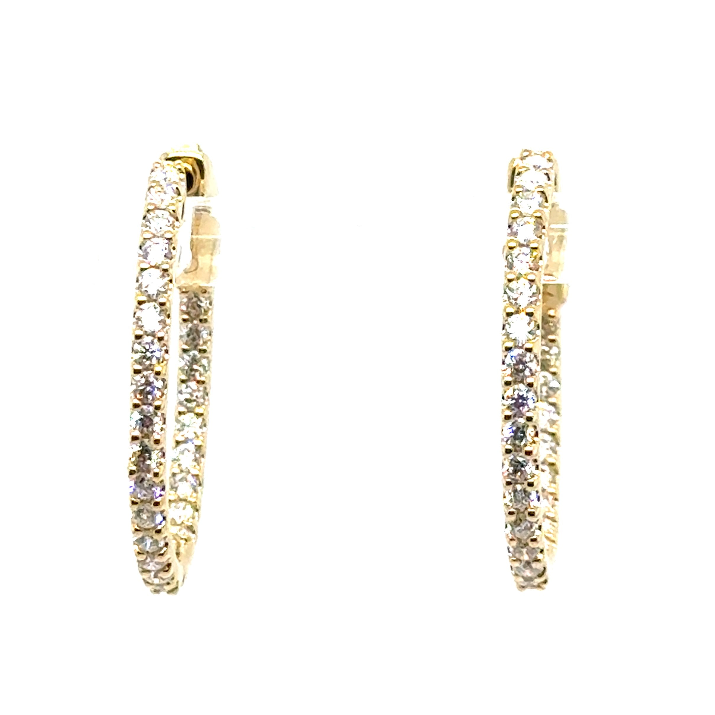 14 Karat Lakeshore Diamond Earrings