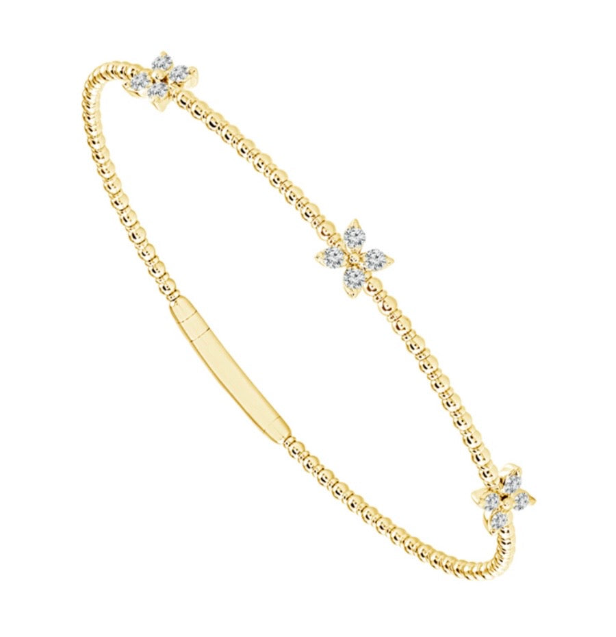 14 Karat Diamond Flexie Bracelet - IDD USA LLC