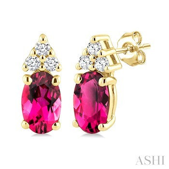 10 Karat Tourmalines Earrings - Ashi Diamonds LLC