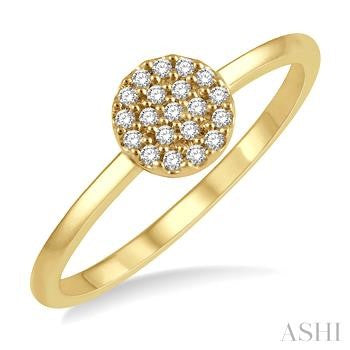 10K Yellow Gold Diamond Fashion Ring